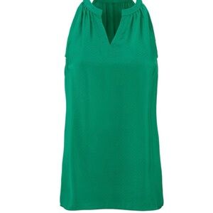CAbi Vibrant Green Sleeveless Blouse